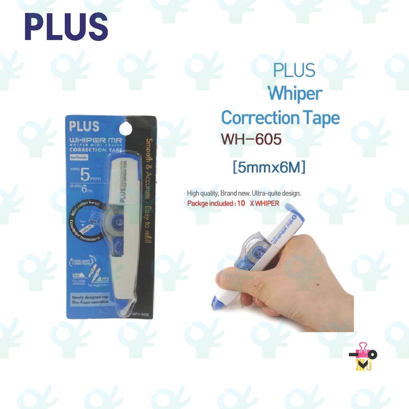 Ofiskita PLUS Refillable Whiper Mr Mini Roller Correction Tape 5MM X